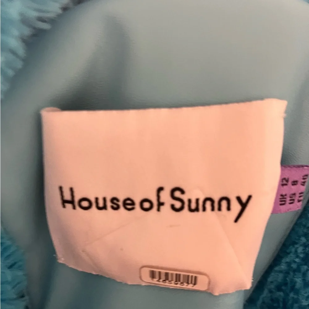 House of Sunny Cosmo (Forever & Ever) oversized Overcoat Quilted Faux Le… - Picture 7 of 12